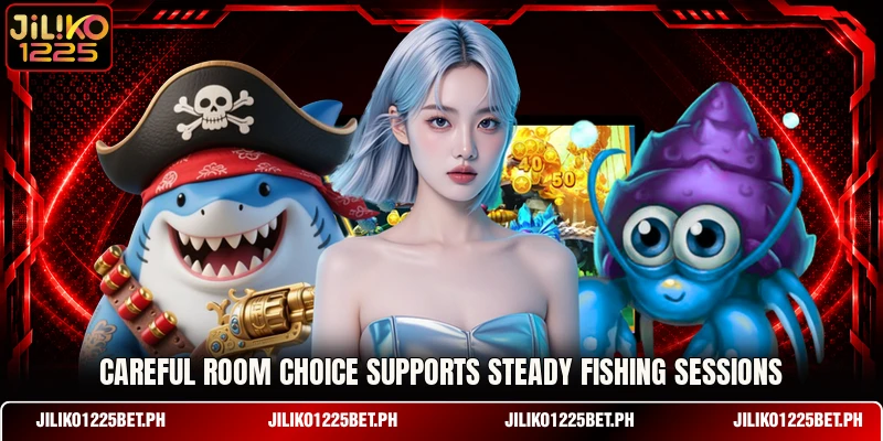 Careful room choice supports steady fishing sessions Careful room choice supports steady fishing sessions