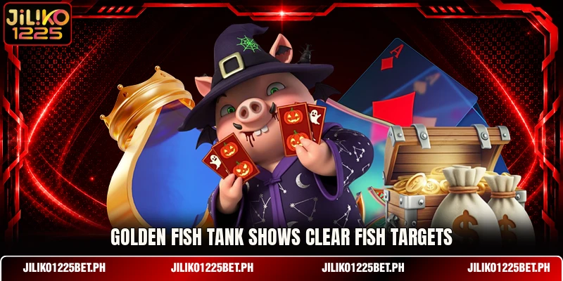 Golden Fish Tank shows clear fish targets Golden Fish Tank shows clear fish targets