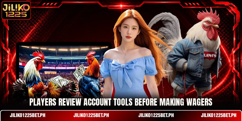 Players review account tools before making wagers Players review account tools before making wagers