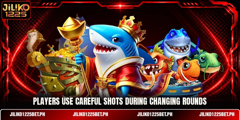 Players use careful shots during changing rounds Players use careful shots during changing rounds